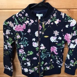 Very cute flowered girls size 8 spring jacket